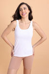 Zivame Knit Cotton Camisole - Lucent White — thumbnail 1